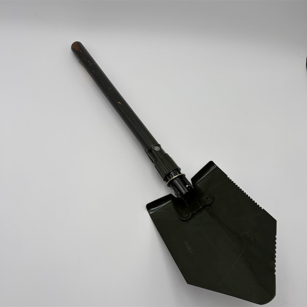 Unbranded GI‎ Style Folding Entrenching Tool Shovel Black w/ Pick & Saw Edge